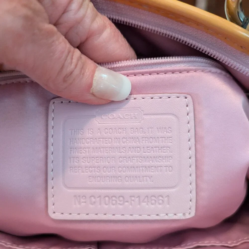 Coach Vintage Small Pink Bag NWT - Picture 8 of 12